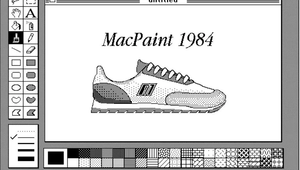 MacPaint shoe input image