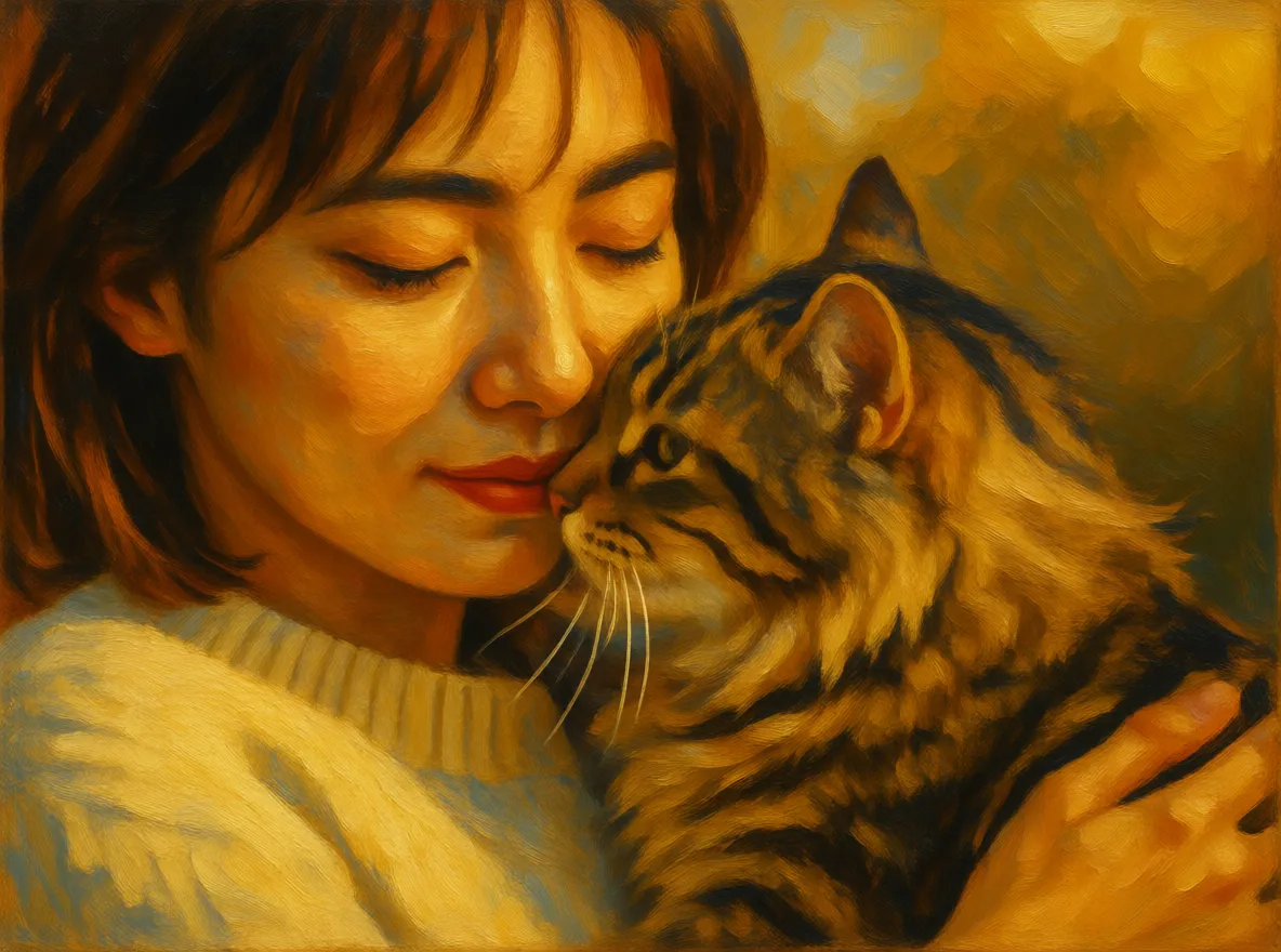 Qwen oil painting style transfer result